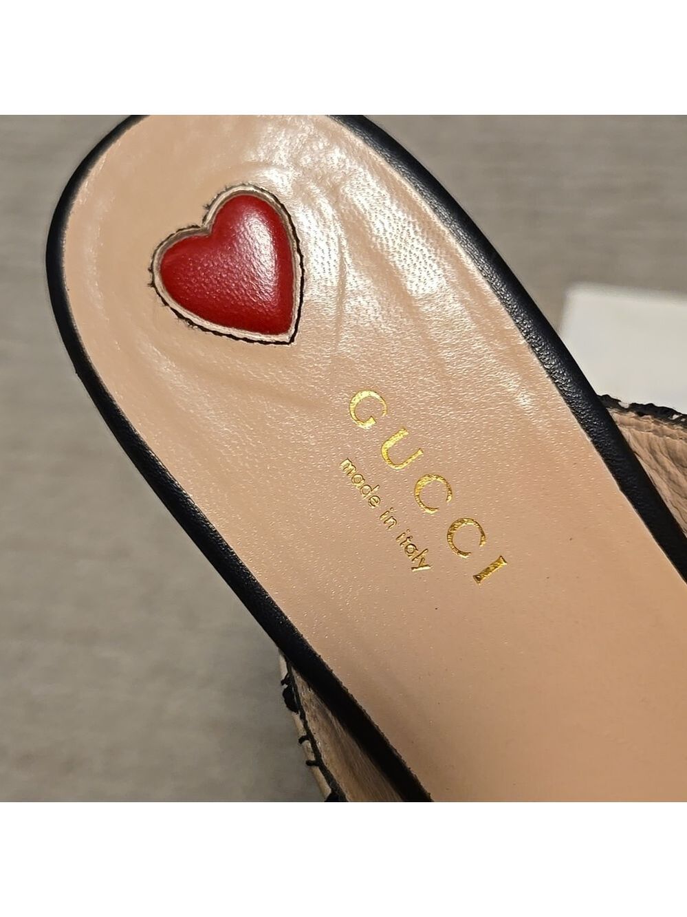 Gucci Princetown Black Lace Mules - Picture 7 of 12
